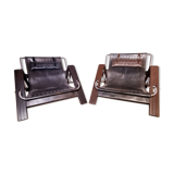 Two Grass Hopper armchairs by Sonja Wasser, circa 1970