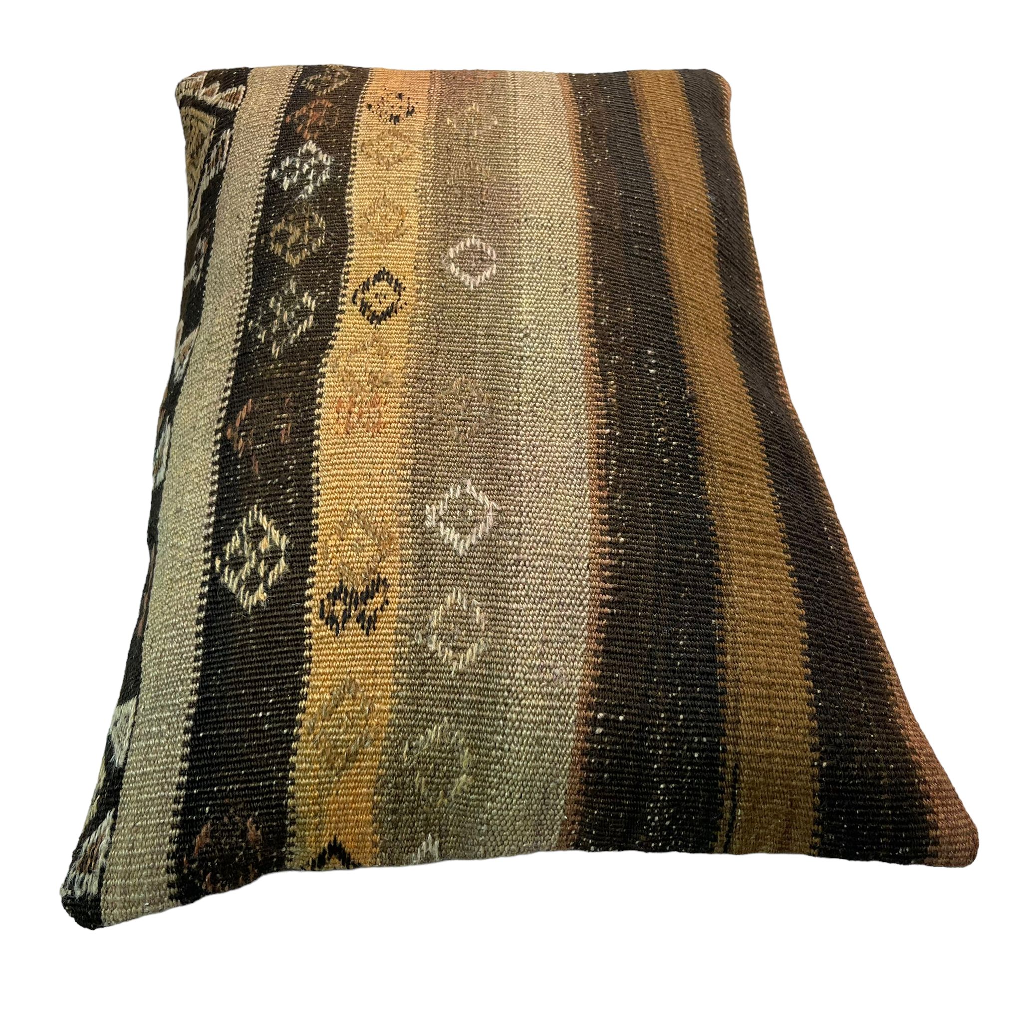 Housse de coussin kilim vintage turque faite à la main