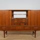Mid-Century Teak High Sideboard, Denmark, 1960s