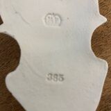 Porcelain holy water font, 19th century.