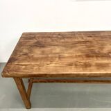 Antique farmhouse table in solid cherry wood