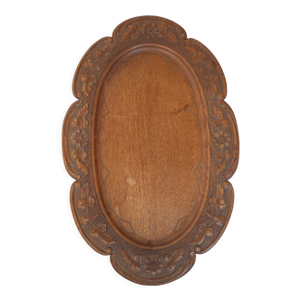 Hand-carved wooden top