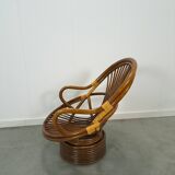 Rotan manou draai stoel
