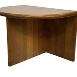 Vintage Side Table In Oak Minimalist 80's Design