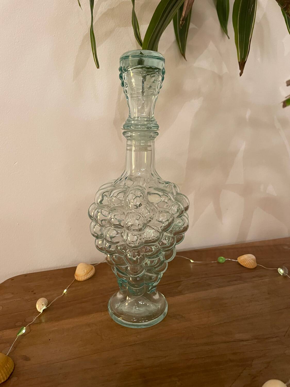 Glass grape carafe