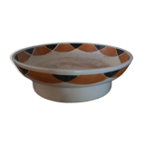 Round flat on Piedouche compotier Badonviller model Henri