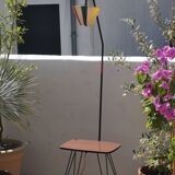 Vintage floor lamp geometric tube