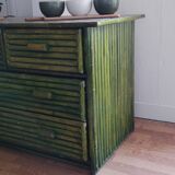 Bamboo chest of drawers