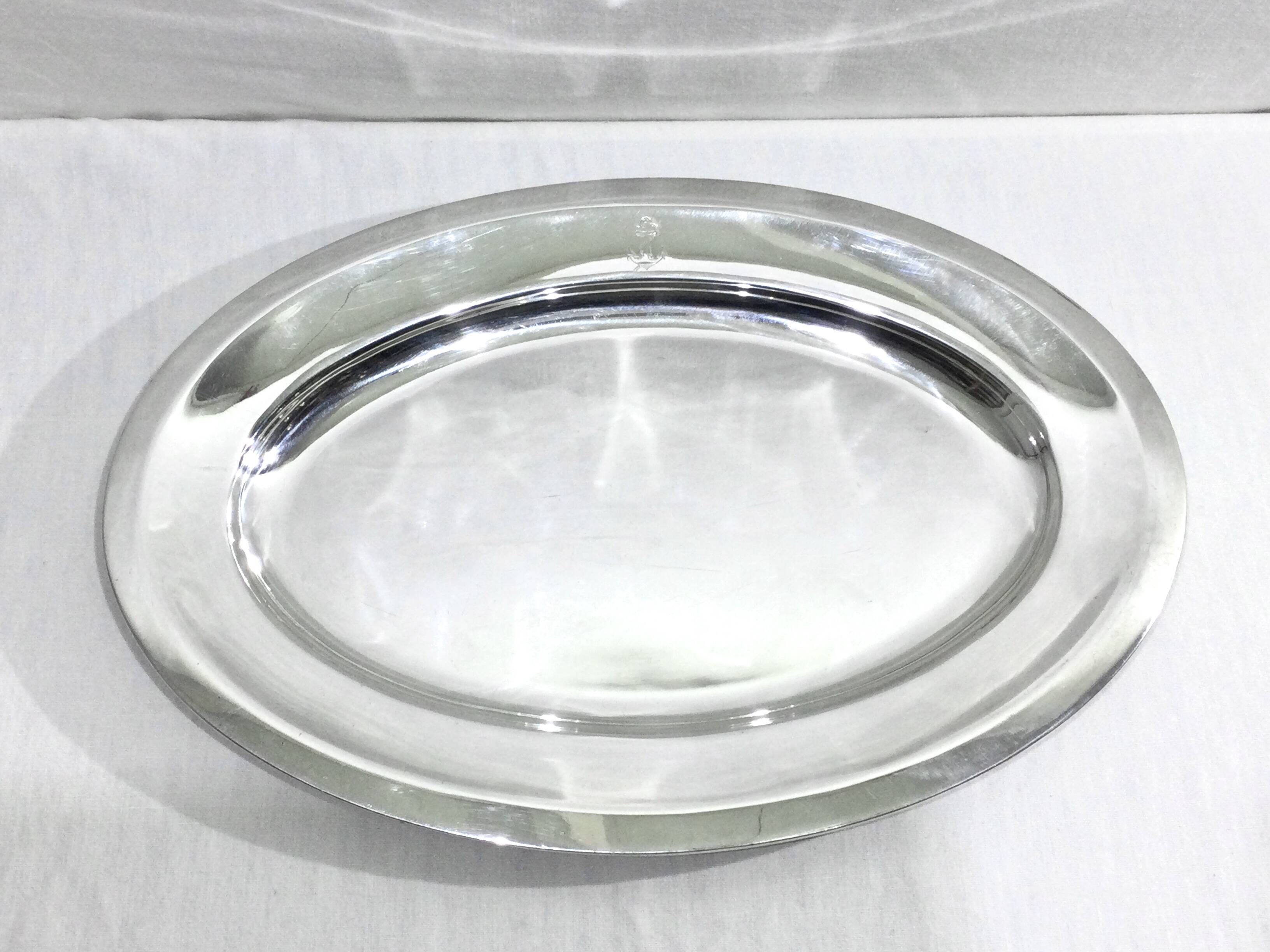 Soh - silver metal navy serving dish