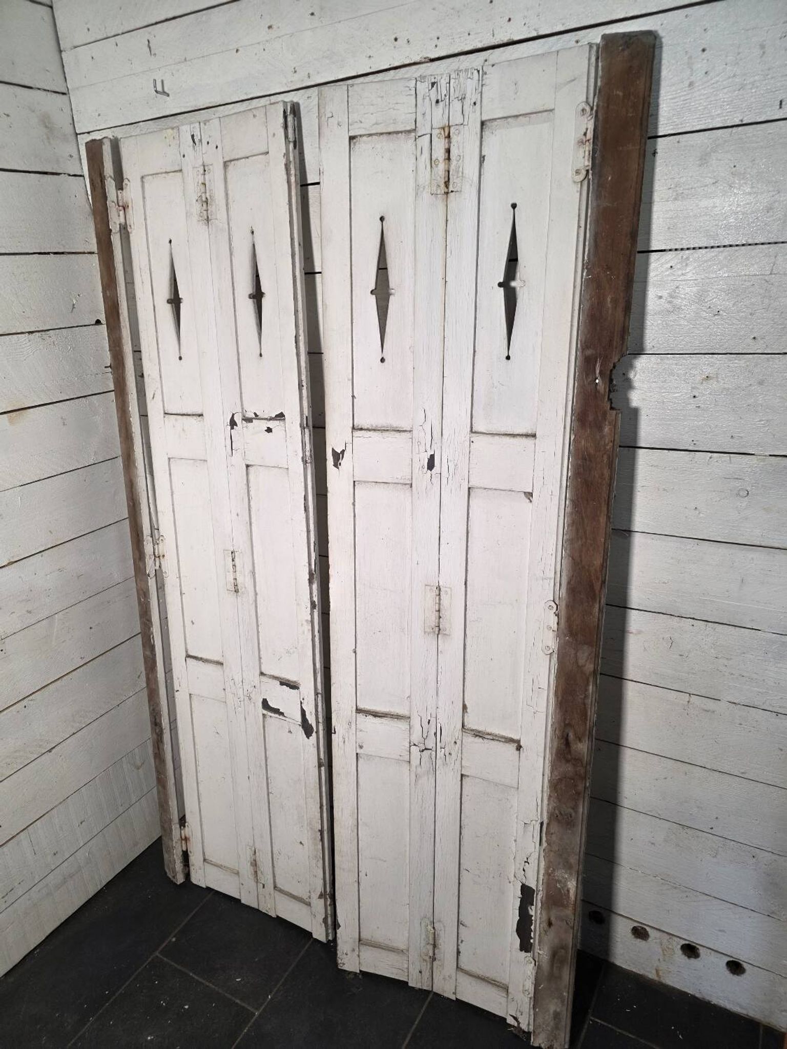 Pair of old shutters