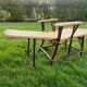 Chaise longue en rotin 60'