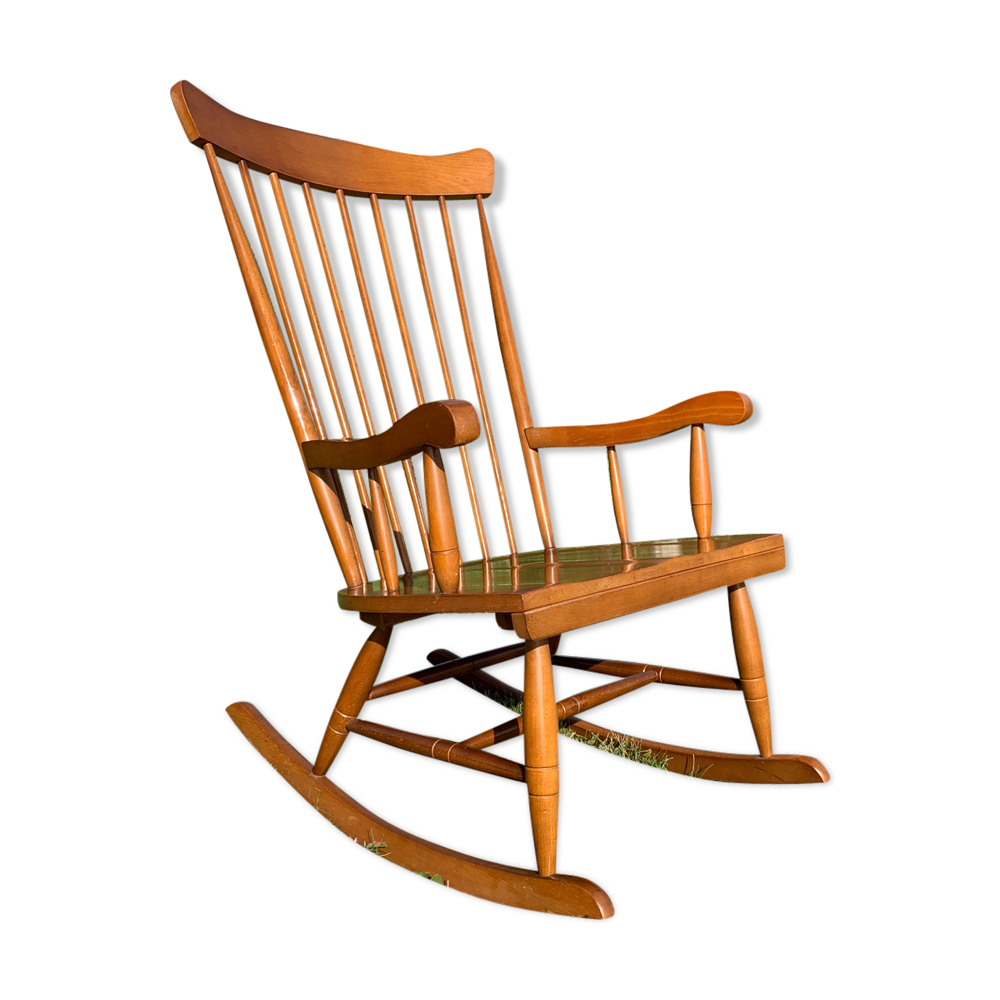 Wooden rocking-chair