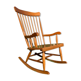 Wooden rocking-chair