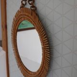 Rattan sun mirror 530mm