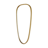 Vintage brass mirror in rear-view mirror shape