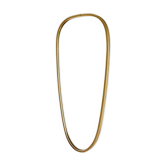 Vintage brass mirror in rear-view mirror shape