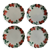 Longchamp antique strawberry barbotine plates