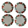 Longchamp antique strawberry barbotine plates