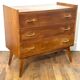 Vintage chest of drawers with compass feet