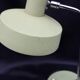 Lampe de table industrielle vintage abat-jour vert aluminium et base, teinte et cou flexibles
