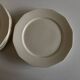Set of 12 modernist ivory dinner plates in ironstone from 1940.