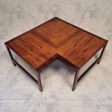 Table Basse d'Angle - Ole Knudsen & Torben Lind pour France & Son - Palissandre - Ca 1960