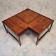 Table Basse d'Angle - Ole Knudsen & Torben Lind pour France & Son - Palissandre - Ca 1960