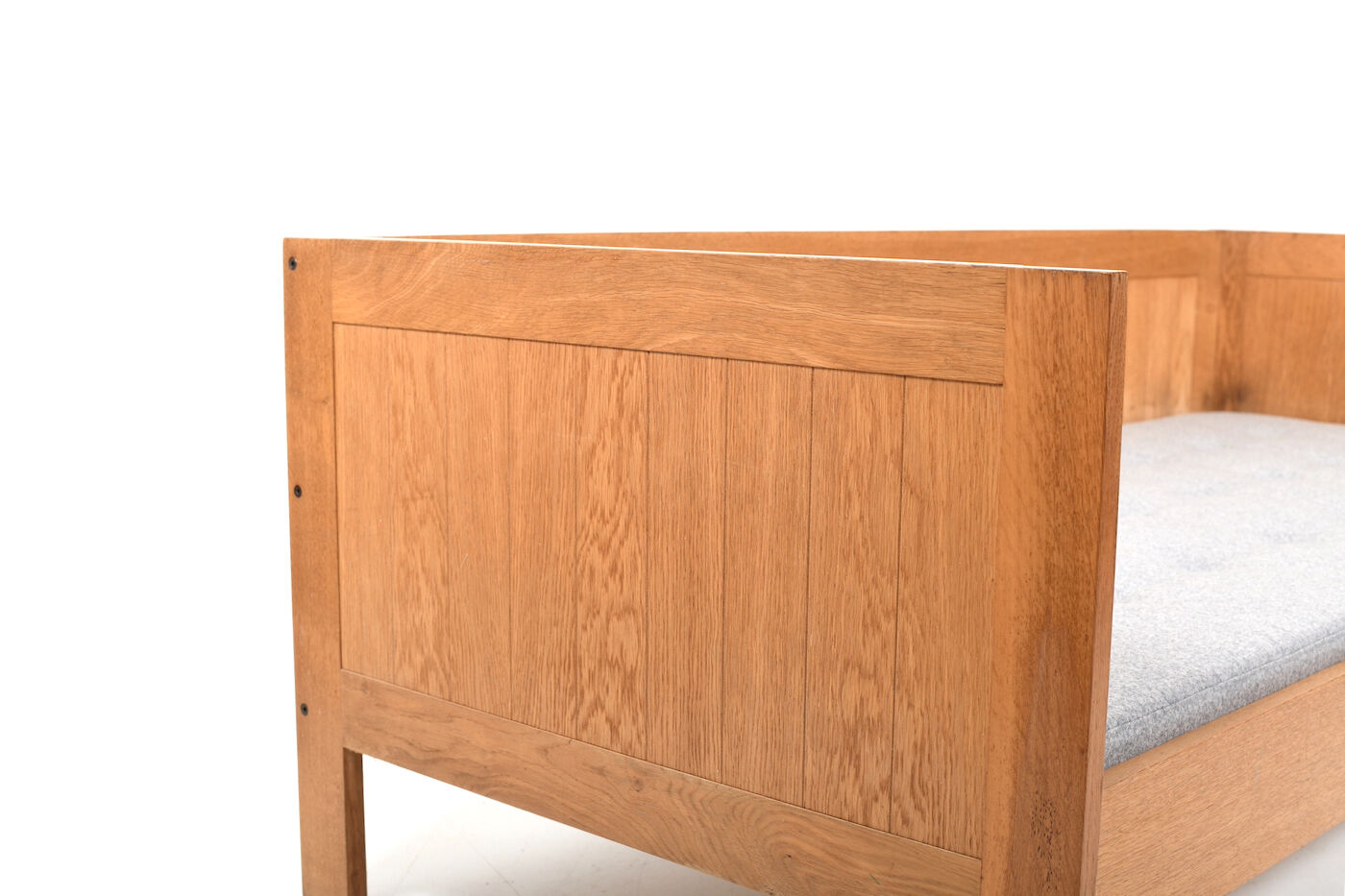 Fine Danish Box Sofa / Daybed in Oak 1960s. New Upholstered