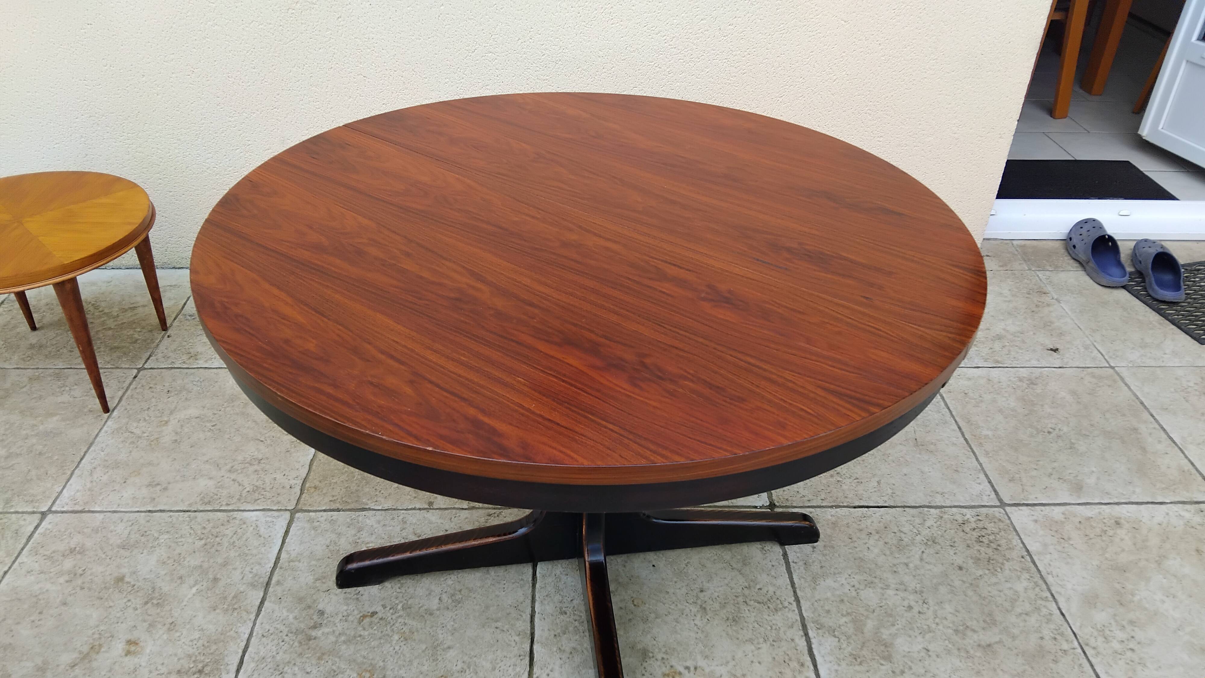 Table extensible vintage de style Baumann scandinave