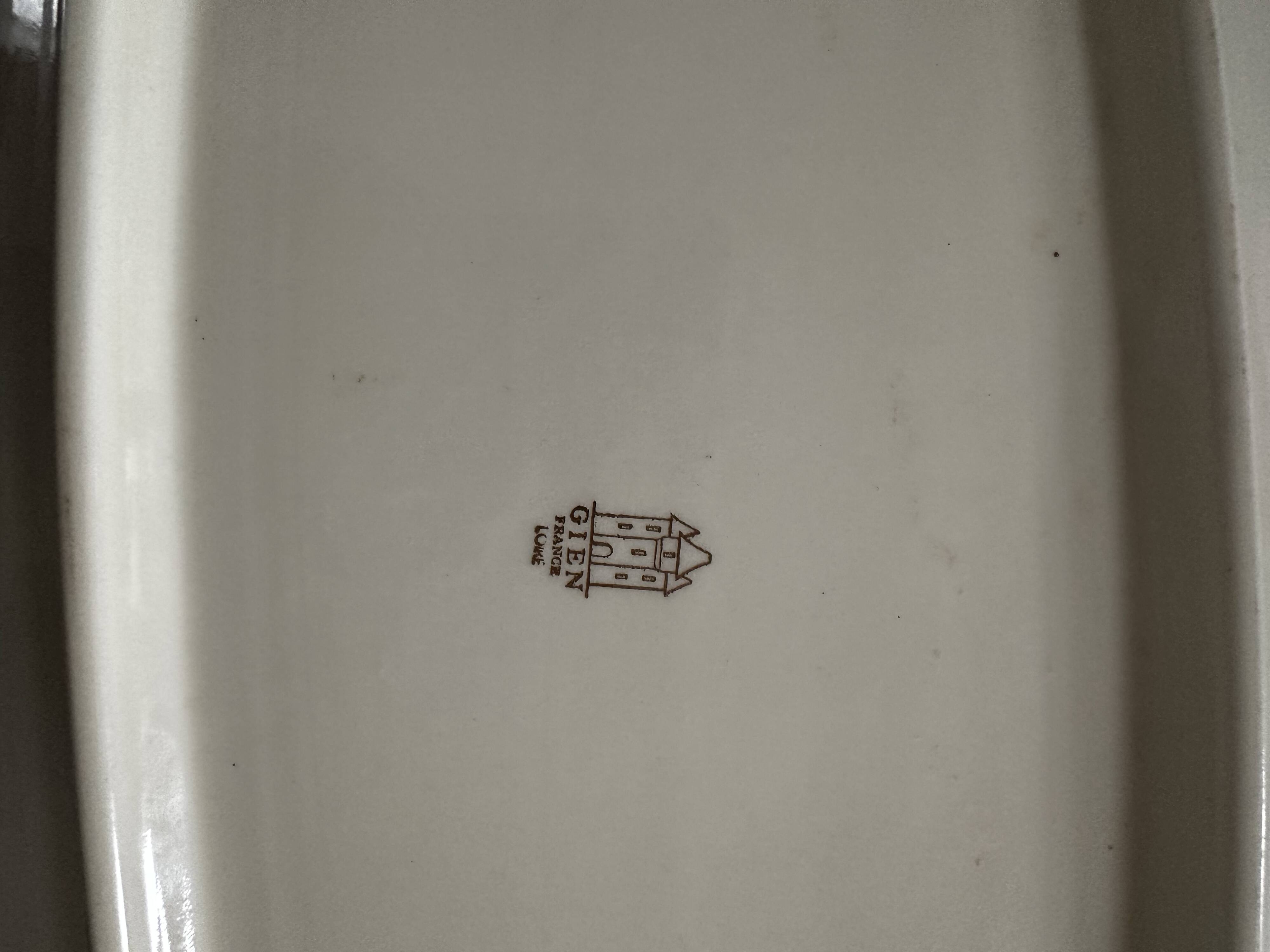 Large fish platter Gien