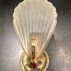 Glass shell wall lamp