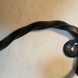 Wall rack wrought iron vintage 50s multicolored hooks.
