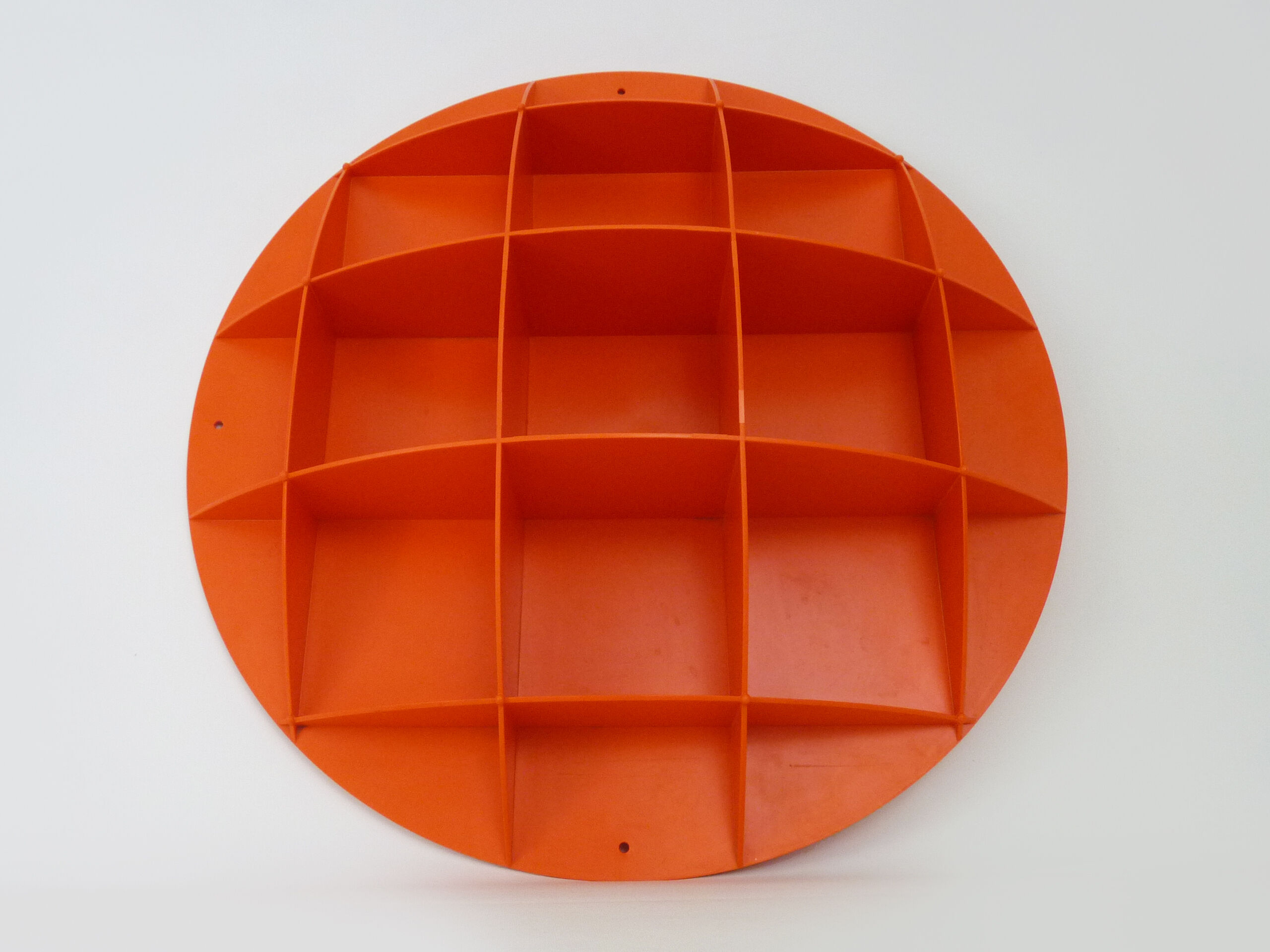 Étagère Murale Décorative Orange Saetta - Design Ajouré, En Fibre De Bois, Longueur Max 56 Cm