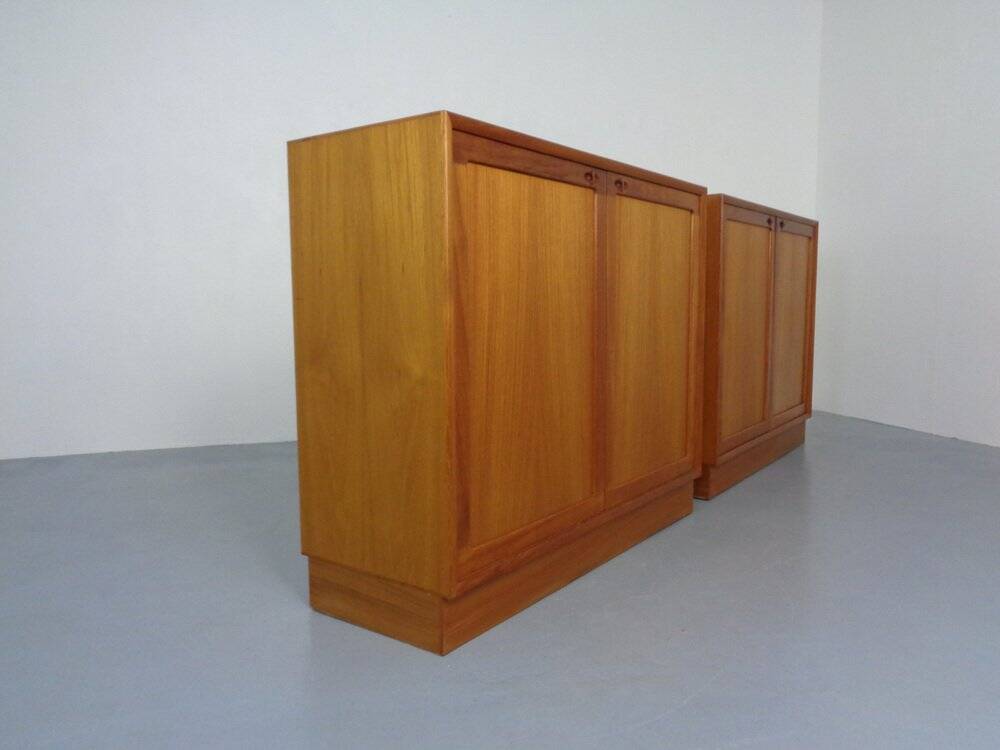 Large teak chest by H. W. Klein for Bramin, 1960s