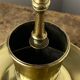 Antique solid brass candle holder