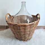 Large wicker basket / rattan - Rattan pan / wicker XXL