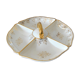 Aperitif tray in porcelain gilded decoration Villeroy & Boch 50s/60s