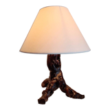 Brutalist lamp in vine stock / art brut / vintage / 50s / Mid-Century / decoration