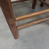 Straw brutalist chairs, set of 4