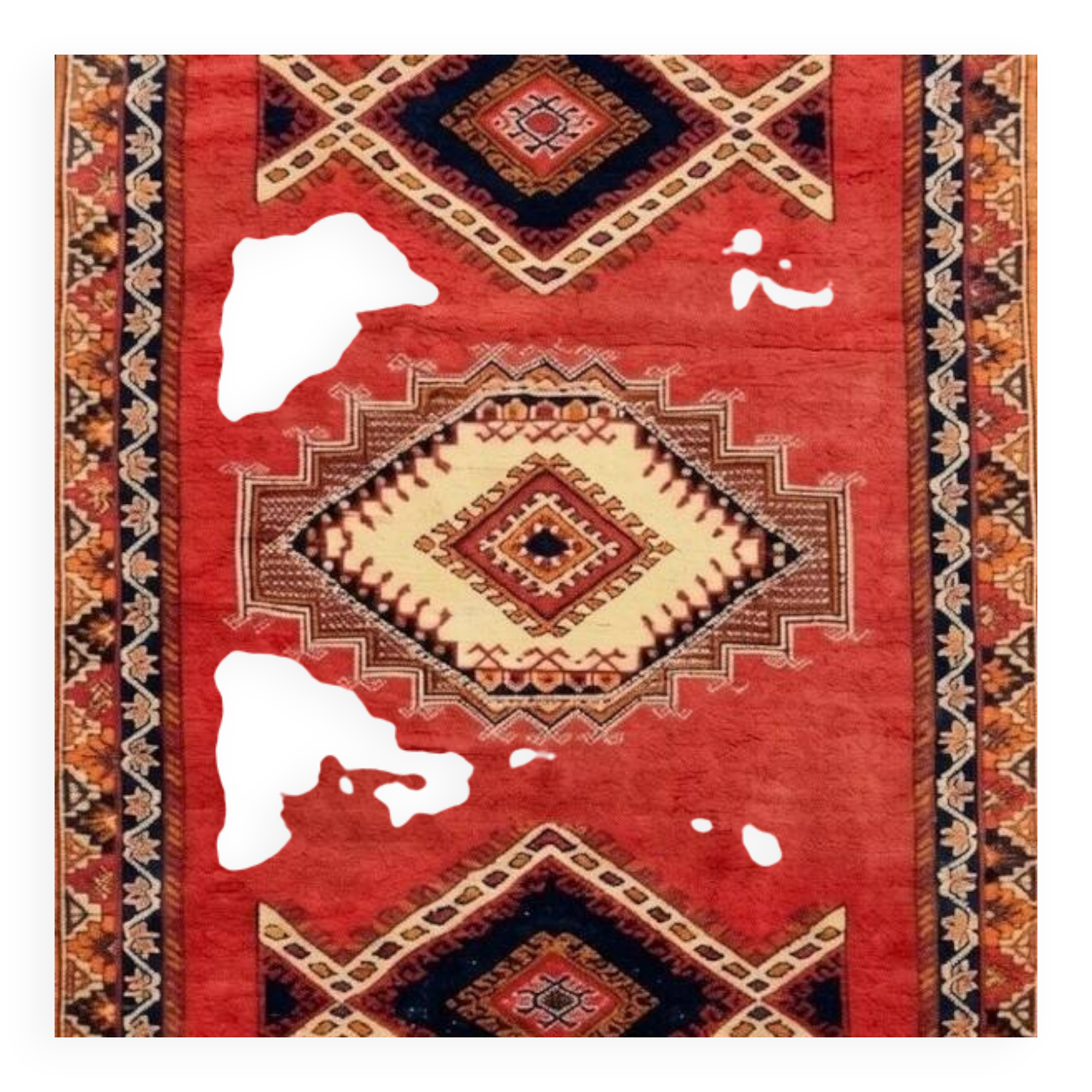 Moroccan Carpet (Taznakht), Middle Atlas: 150x250 cm "Galerie Sardje"