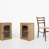 Rustic French table display cabinet, ca. 1900