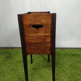 Old wooden bedside table