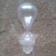 Engraved glass carafe from the 1950s
