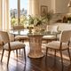 Italian dining table in carved oak with a glass top, vintage.