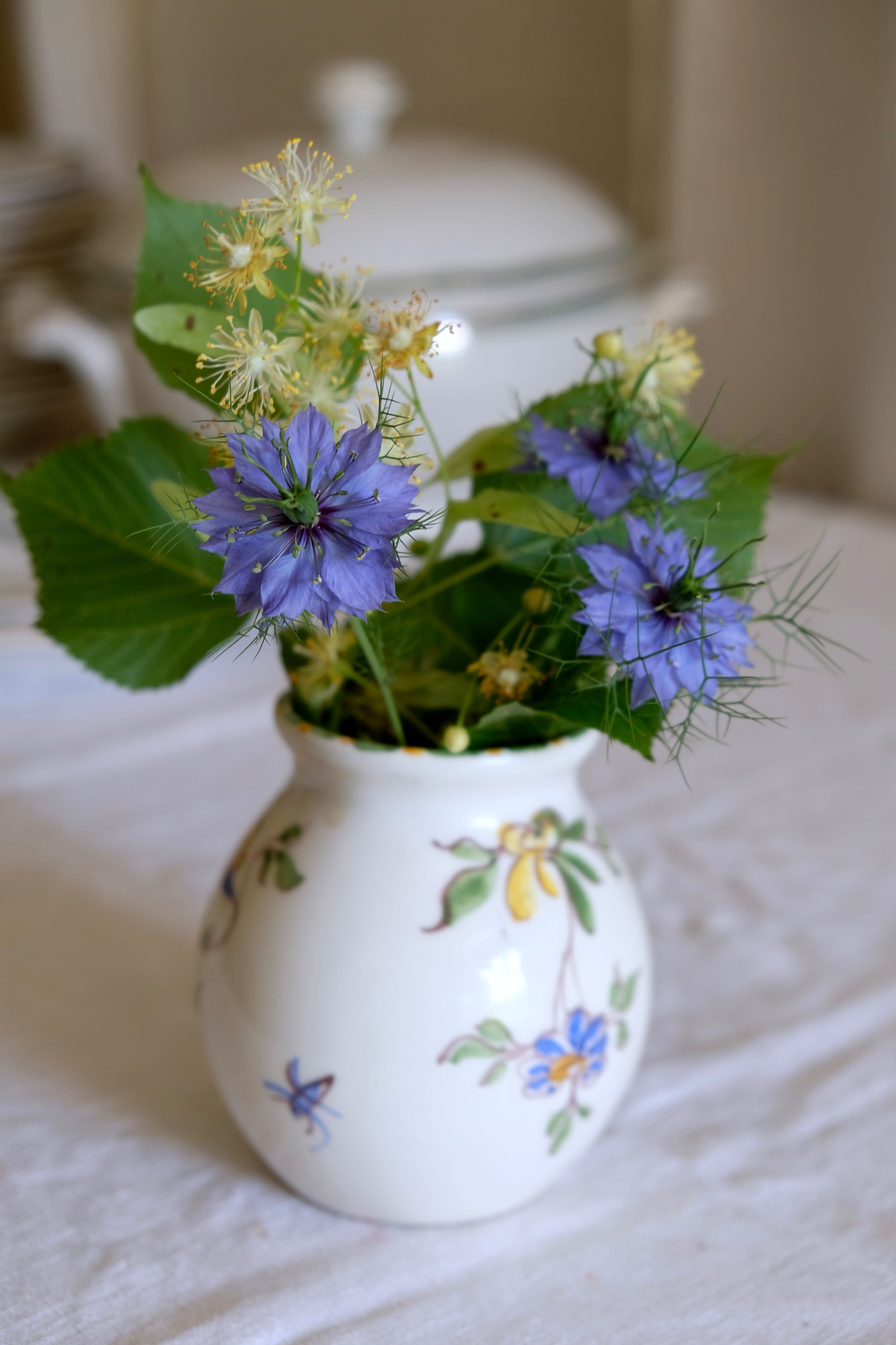 Moustiers earthenware vase