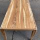 Dining table 175x80 renovated in raw solid acacia Tikamoon 6/8 people