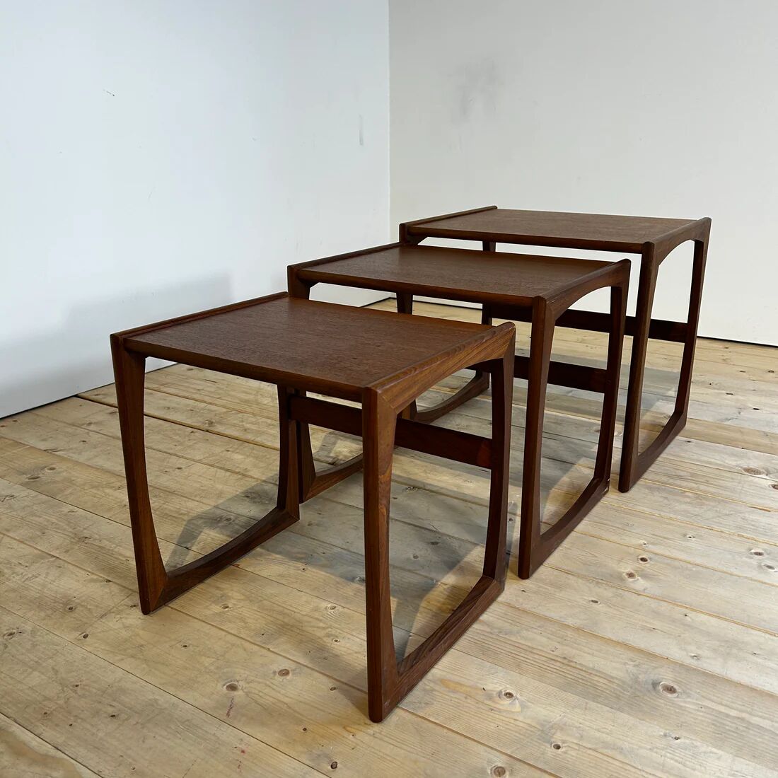 Nested tables Quadrille in teak G Plan, 1960s