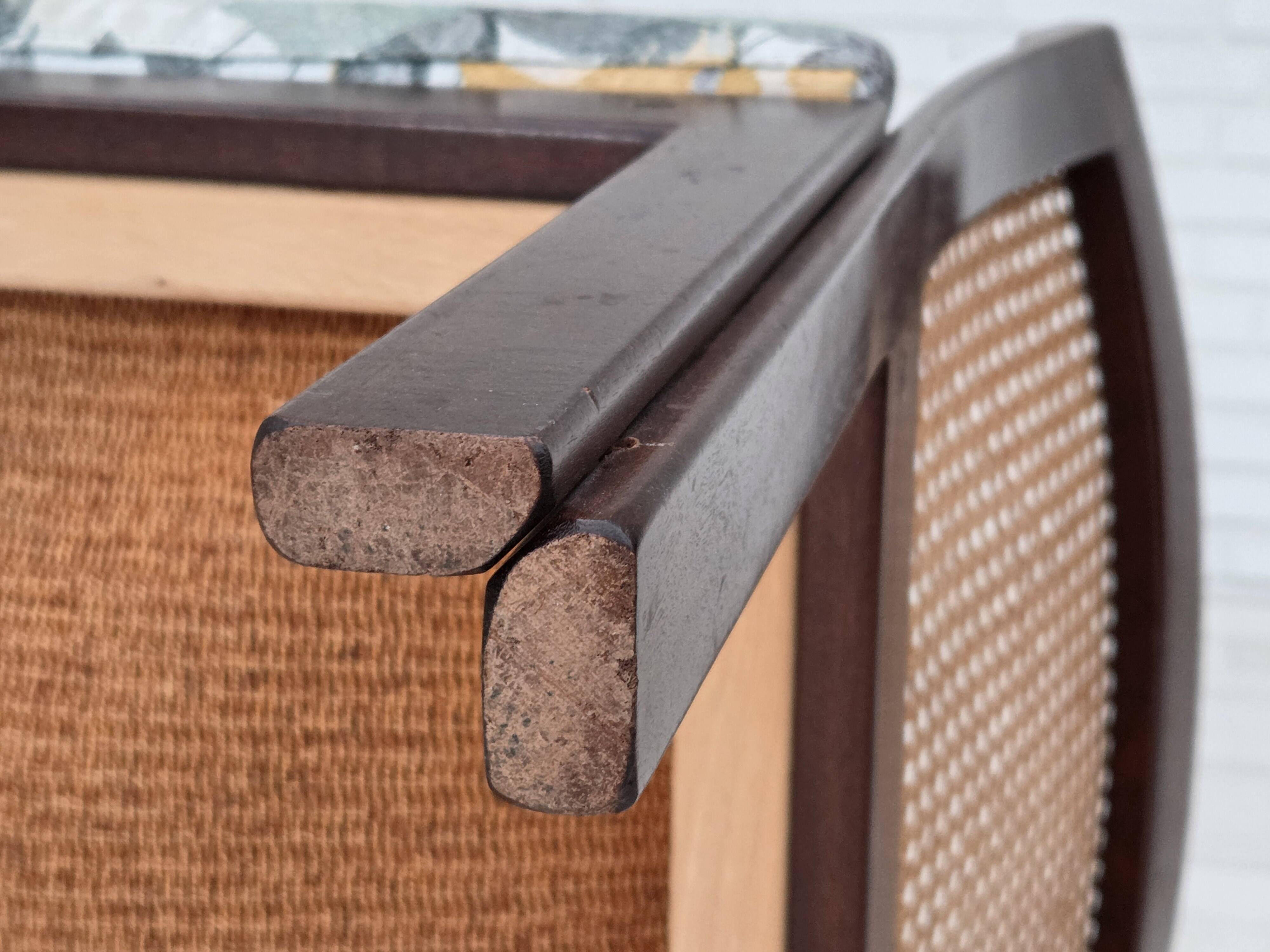 1970s, Danish design by Illum Wikkelsø, armchair model "Plexus", teak wood,