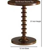 Table d’appoint en bois avec One Wood Legs Stand Lampe de chevet Table