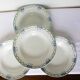 4 vintage soup plates from St Amand 220625